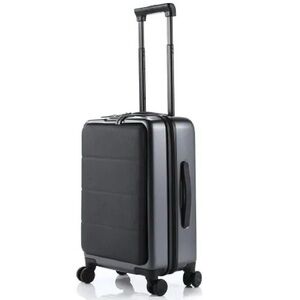 Sleek Black and Gray Luggage